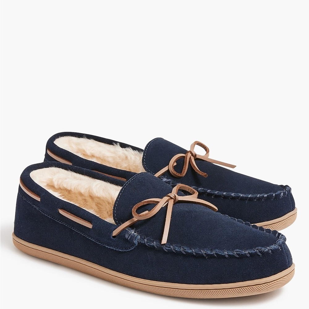 J Crew Sherpa slippers H1299